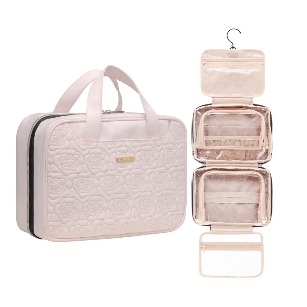 Hanging Travel Toiletry Bag For Women Traveling With Leakproof Compartment💕